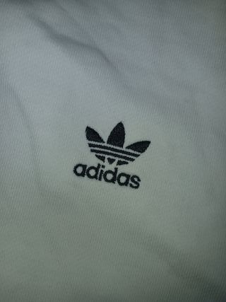 Sudadera Adidas Originals corta blanca