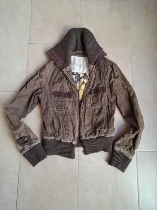 Chaqueta mujer marrón corduroy