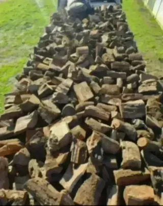 Leña de encina seca de 2 temporadas