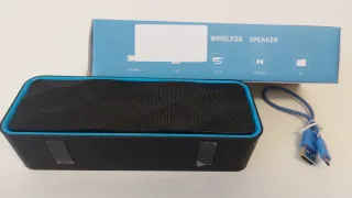 Altavoz Portátil Zoetree Negro/Azul, como nuevo