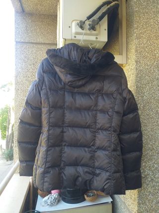 Abrigo plumas Geox marrón