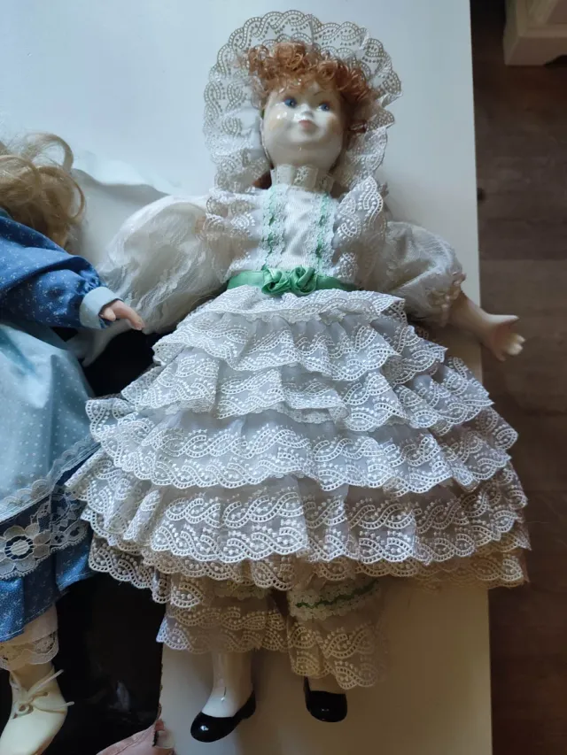 Lote 3 Muñecas Porcelana Vintage