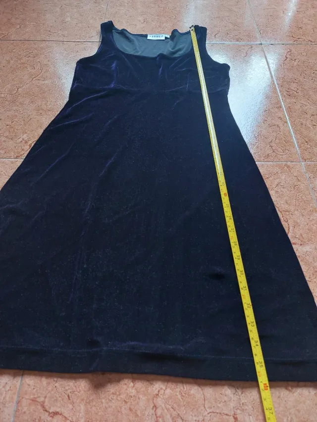 Vestido de fiesta morado/negro