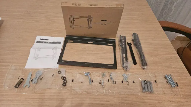 soporte tv pared bontec 17-45" inclinable vesa 200