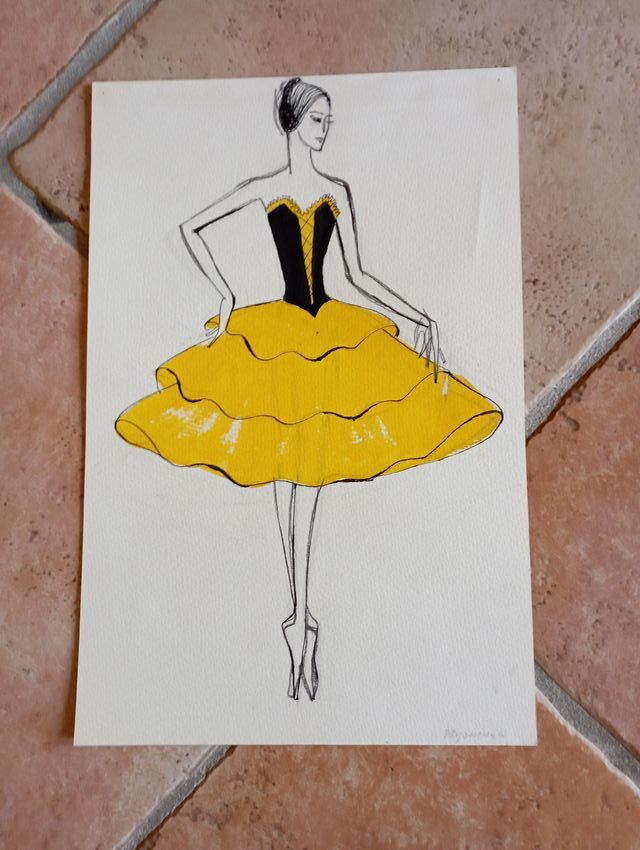 Schizzi, carta, tempera. Anni '70.