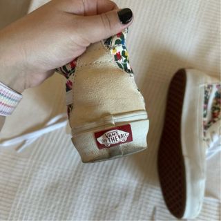 Vans Crema Flores Talla 38