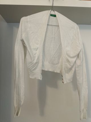 Cardigan United Colors of Benetton Bianco XS