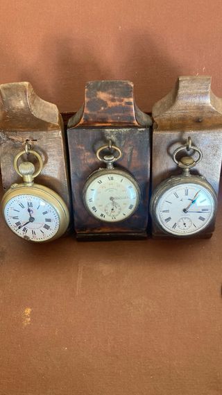 Lotto 3 orologi da tasca antichi