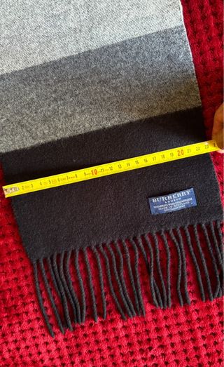 BURBERRY BUFANDA LANA Y CASHEMERE RAYAS HOMBRE