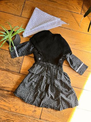 Traje Aldeana Vasco T1 con toquilla negra