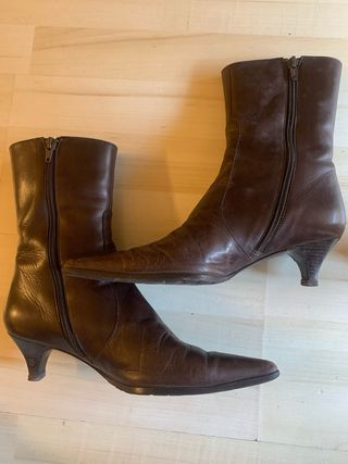 Botines piel Acosta Junior marrones