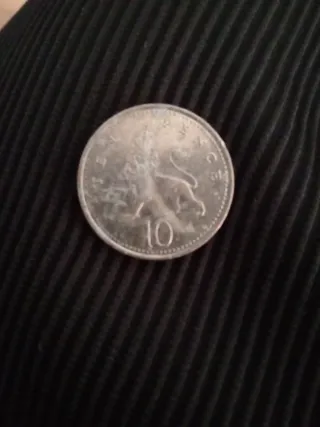Moneda 10 Pence Inglaterra 1996