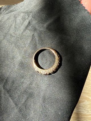 Anillo oro diamantes auténticos