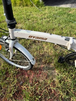 Bicicleta plegable Oyama blanca