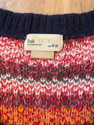 Chaqueta Bsk Knitwear Vintage Talla M