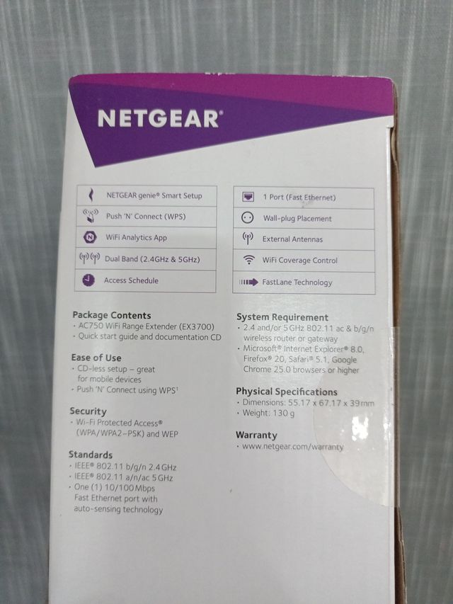NETGEAR EX3700 WiFi Range Extender