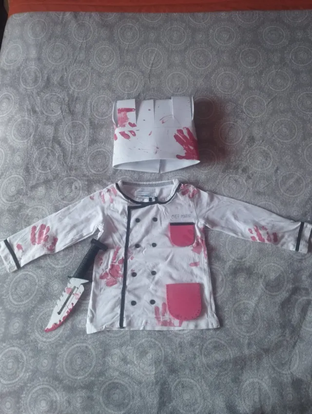 Disfraz Cocinero Sangriento Casero Talla Única