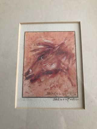 Dipinto cavallo acquerello