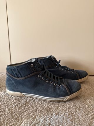 Hogan Rebel Scarpe Uomo Scamosciate Blu 43.5