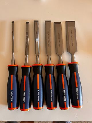 Juego 6 formones Dexter CR-V nuevos