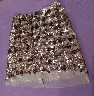 Falda fiesta lentejuelas a estrenar