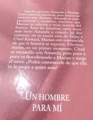 Un Hombre Para Mí, novela de Johanna Lindsey