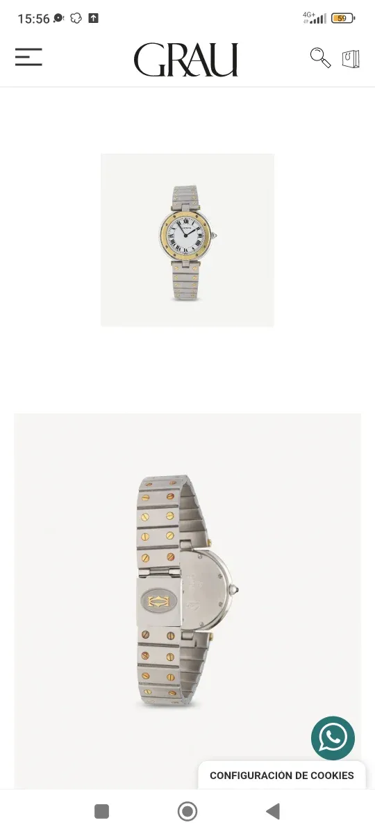 Reloj Cartier Santos Vendome.