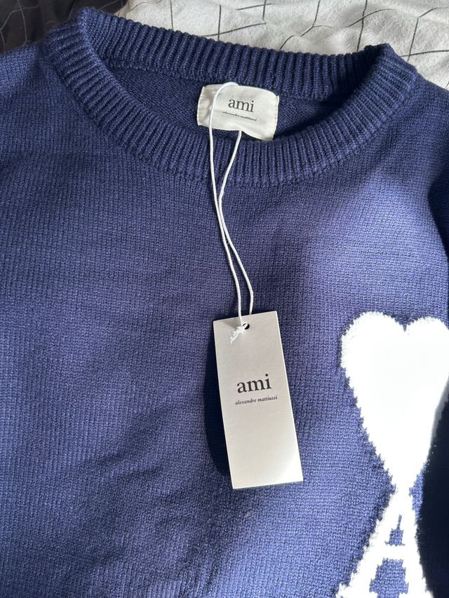 Jersey Ami Paris Azul Talla M Nuevo