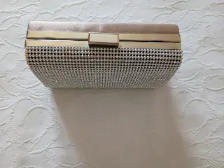 Bolso de fiesta clutch plateado