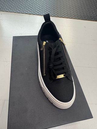 Sneakers Antony Morato Nere con Zip e logo dorata