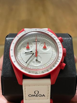 Omega x Swatch MoonSwatch Marte Rojo/Blanco