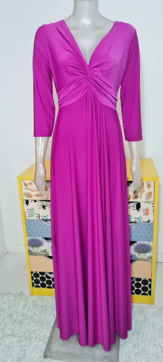 Vestido fiesta largo mujer talla grande
