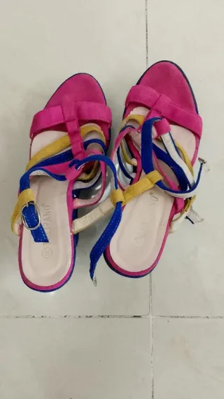 Sandali donna multicolor taglia 37