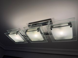 Lámpara de techo moderna cristal y metal