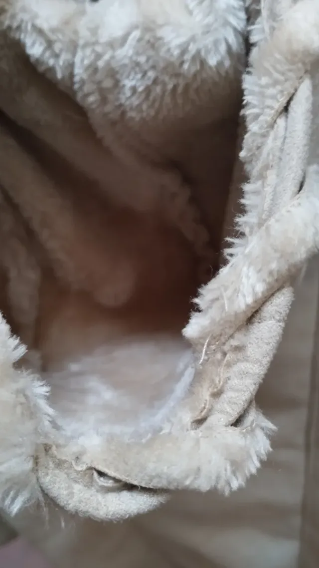 Abrigo vintage suave beige