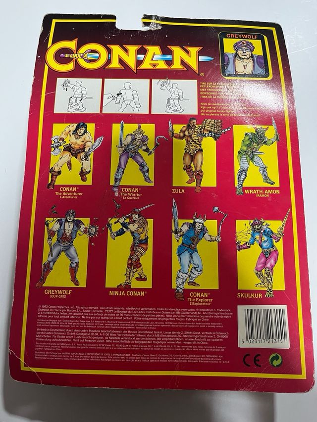 Figura Conan Greywolf con accesorio