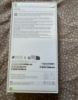 iPhone 16 Plus 128GB Nero Sigillato