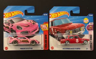 Hot Wheels Porsche 911 GT3 RS y Alfa Romeo