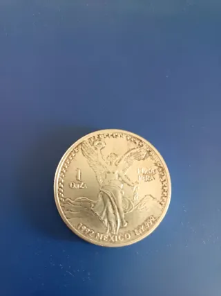 Moneda 1 Onza Plata Pura México 1992