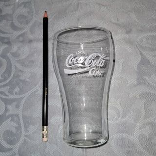 Set 3 Coca Cola Bicchieri Bottiglie Vintage