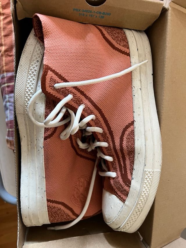 Converse Zapatillas Altas Tejidas Rosa/Marrón