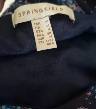 Vestido Springfield floral.