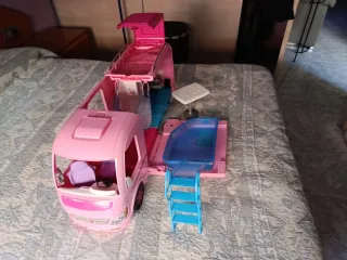 Camper Van Barbie Pink