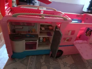 Camper Van Barbie Pink