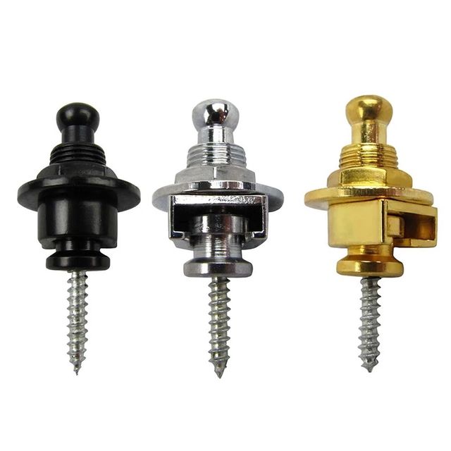 2 Ganchos de segurança com bracelete para guitarra baixo