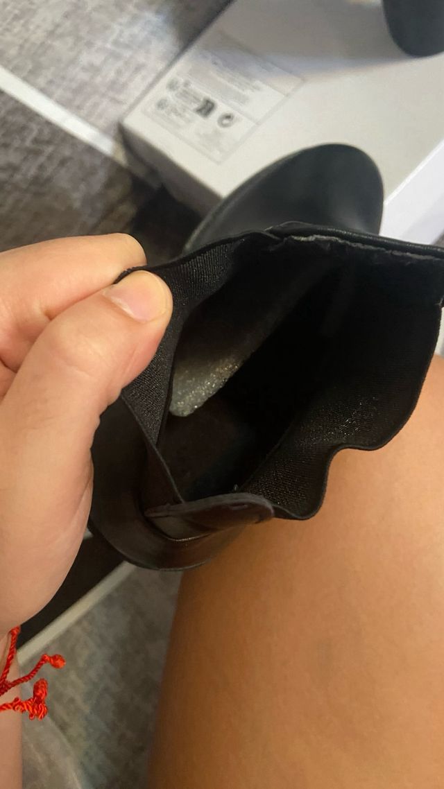 Botines negros plataforma tacón alto talla 37