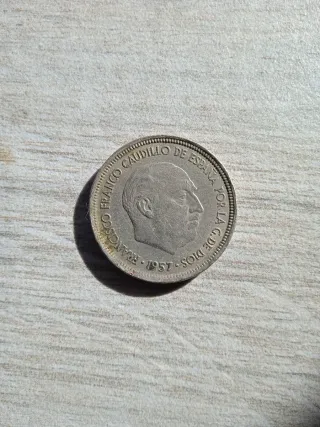 Moneda Franco 1957 España