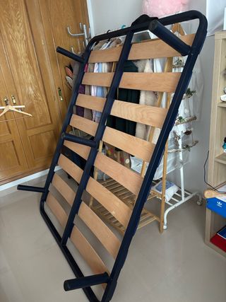 Estructura Cama 135cm Metal y Madera