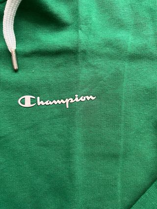 Felpa Champion con cappuccio zip verde taglia M