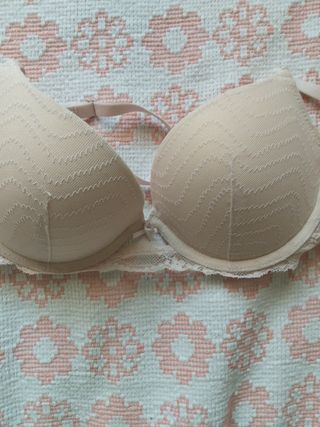 Sujetador Push Up Beige